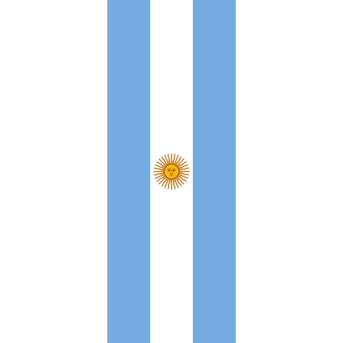 Bandera Argentina Bandera Vertical 6m² 400x150cm