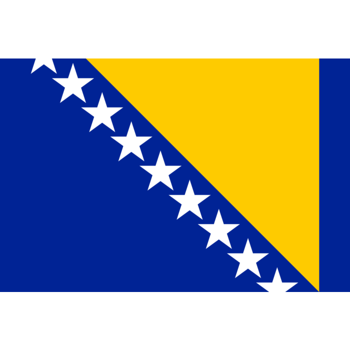 Flag: Bosnia and Herzegovina, landscape flag, 3.375m², 36sqft, 150x225cm