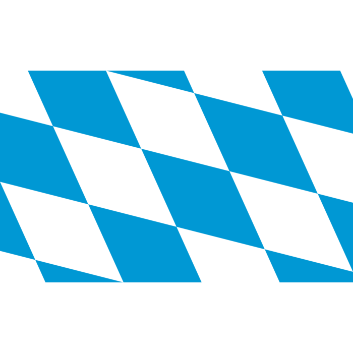 Flag: The lozengy variant of the flag of Bavaria, landscape flag, 0.96m², 10sqft, 80x120cm