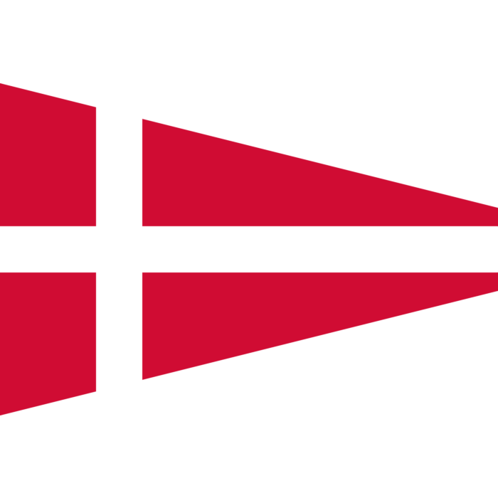 Flag: Naval Rank Denmark Senior Officer Afloat | landscape flag | 2 ...