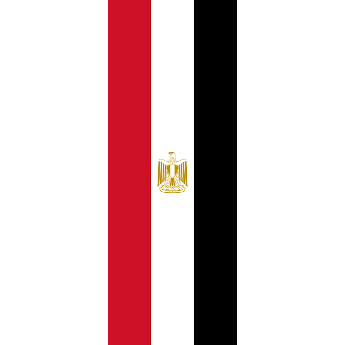 Drapeau: Égypte, portrait flag, 6m²