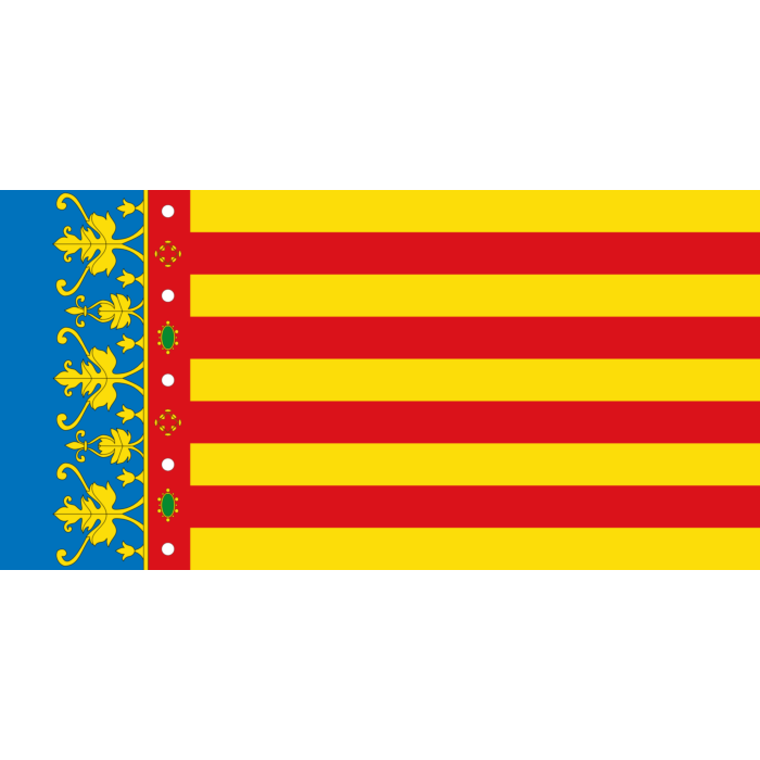 AZ FLAG Bandiera COMUNITÀ VALENCIANA 150x90cm Bandiera COMUNIDAD VALENCIANA in Spagna 90 x 150 cm 