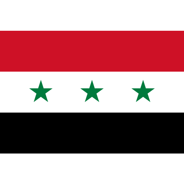 Flag: Iraq 1963-1991, landscape flag, 2.16m², 23sqft, 120x180cm