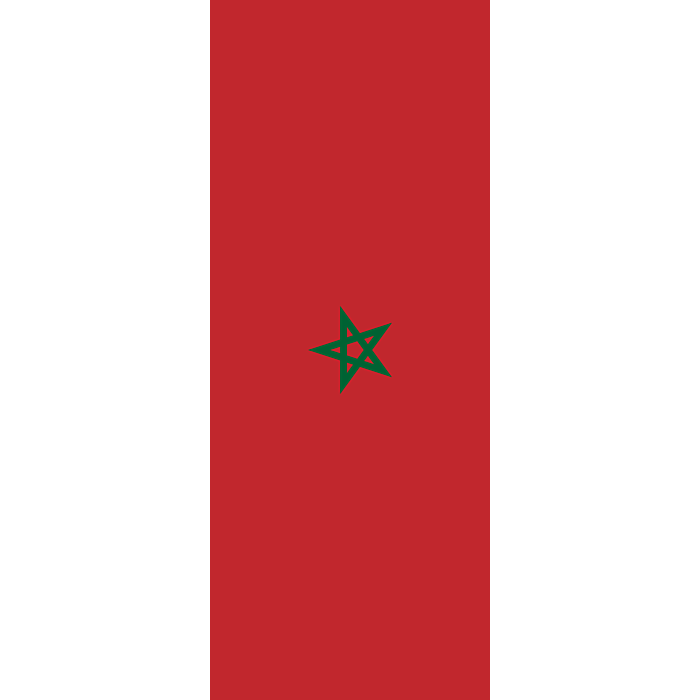 Drapeau: Maroc | portrait flag | 3.5m² | 300x120cm