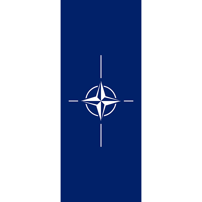 North Atlantic Treaty Organisation NATO Polyester Table Desk Flag 