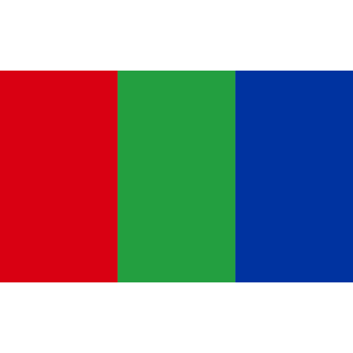 gå ind bakke Revolutionerende Flag: Red-green-blue | landscape flag | 1.35m² | 14.5sqft | 90x150cm | 3x5ft