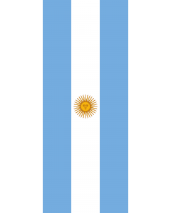 Bandera: Argentina |  bandera vertical | 3.5m² | 300x120cm 