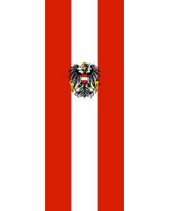 Bandera: Austria |  bandera vertical | 6m² | 400x150cm 