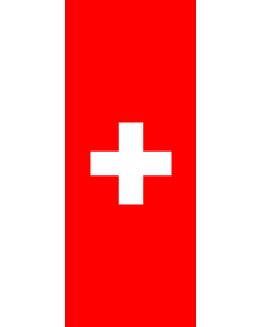 Bandera: Suiza (paisaje) |  bandera vertical | 3.5m² | 300x120cm 