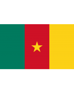 Drapeau: Cameroun |  drapeau paysage | 1.35m² | 90x150cm 