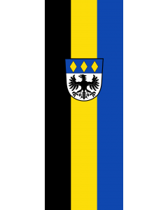 Drapeau: Haimhausen |  portrait flag | 6m² | 400x150cm 