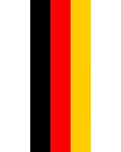 Drapeau: bannière drapau avec tunnel et avec crochets Allemagne |  portrait flag | 3.5m² | 300x120cm 