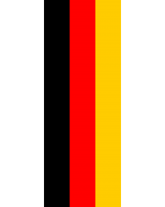 Bandera: Bandera vertical con potencia Alemania |  bandera vertical | 6m² | 400x150cm 