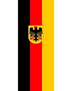 Flag: Germany |  portrait flag | 3.5m² | 38sqft | 300x120cm | 10x4ft 