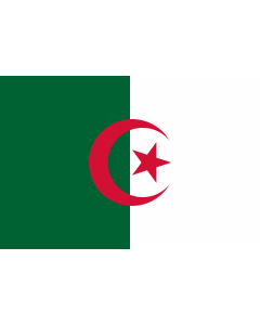 Drapeau: Algérie |  drapeau paysage | 0.06m² | 20x30cm 