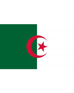 Flag: Algeria |  landscape flag | 1.35m² | 14.5sqft | 90x150cm | 3x5ft 