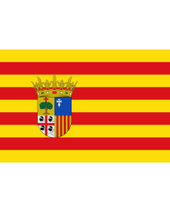 Drapeau: Aragón | Aragon | D Aragón |  drapeau paysage | 2.16m² | 120x180cm 