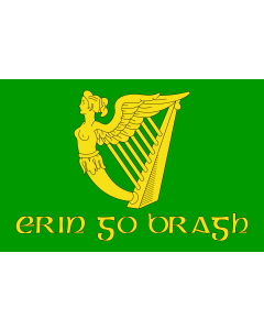 Bandera: Erin Go Bragh | Irish nationalist flag   version of Image Erin Go Bragh flag |  bandera paisaje | 2.16m² | 120x180cm 