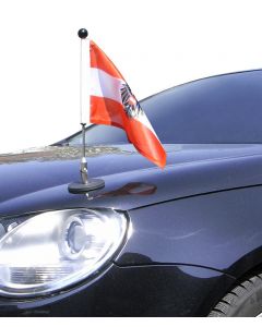  Soporte de bandera para coches con sujeción magnética Diplomat-1 Austria con escudo oficial 