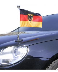  Porte-drapeau de voiture Diplomat-1-Chrome Allemagne avec blason d'autorités publiques  à adhésion magnétique 