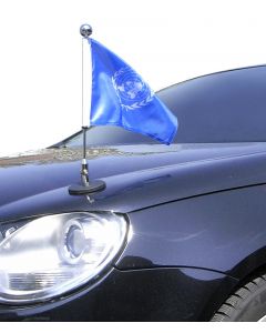  Soporte de bandera para coches con sujeción magnética Diplomat-1-Chrome Naciones Unidas (ONU)