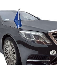  Soporte de bandera para coche Diplomat-Z-Chrome-PRO-MB-S-W222  para Mercedes-Benz S (W222) (2013-2020)