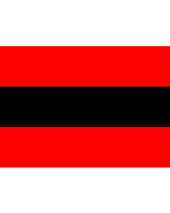 Flag: Civil Ensign of Albania |  landscape flag | 2.16m² | 23sqft | 120x180cm | 4x6ft 