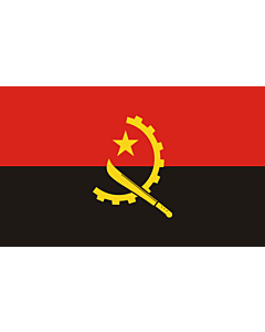 Flag: Angola |  landscape flag | 2.4m² | 26sqft | 120x200cm | 4x7ft 