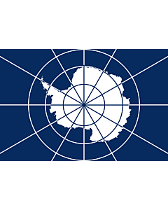Bandera: Tratado Antártico |  bandera paisaje | 0.06m² | 20x30cm 
