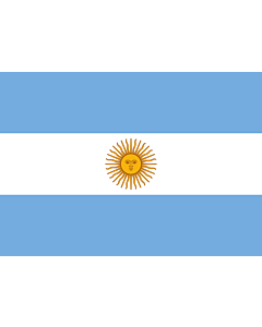 Drapeau: Argentine |  drapeau paysage | 0.7m² | 70x100cm 