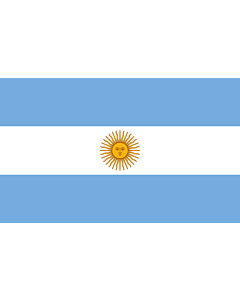 Drapeau: Argentine |  drapeau paysage | 2.4m² | 120x200cm 