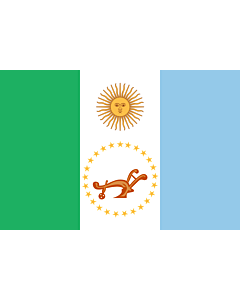 Flagge: XXS Chaco (Provinz)  |  Querformat Fahne | 0.24m² | 40x60cm 