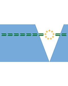 Bandiera: Formosa Provincia |  bandiera paesaggio | 0.24m² | 35x65cm 