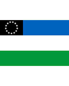 Bandiera: Provincia del Río Negro | Río Negro Province, Argentina | Province de Río Negro | Provincia del Río Negro, Argentina | Río Negro (Provinz) |  bandiera paesaggio | 0.24m² | 40x60cm 
