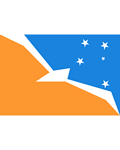 Bandera: provincia de Tierra del Fuego |  bandera paisaje | 6.7m² | 200x335cm 