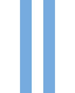 Bandera: Bandera vertical con manga cerrada para potencia Argentina |  bandera vertical | 6m² | 400x150cm 