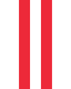 Vertical Hanging Swivel Crossbar Banner Flag: Austria |  portrait flag | 6m² | 64sqft | 400x150cm | 13x5ft 