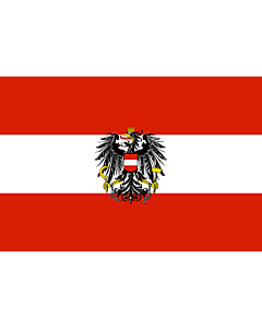 Bandera: Austria |  bandera paisaje | 0.24m² | 40x60cm 