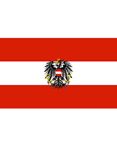 Bandera: Austria |  bandera paisaje | 1.35m² | 90x150cm 