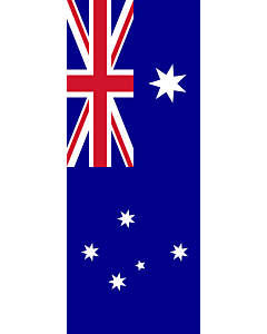 Bandera: Bandera vertical con manga cerrada para potencia Australia |  bandera vertical | 3.5m² | 300x120cm 
