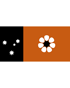 Bandera: Territorio del Norte |  bandera paisaje | 6.7m² | 180x360cm 