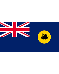 Flagge: Medium Westaustralien  |  Querformat Fahne | 0.96m² | 70x140cm 