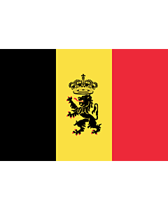 Flagge: XL Belgien  |  Querformat Fahne | 2.16m² | 120x180cm 