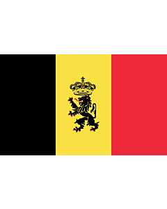 Drapeau: Belgique |  drapeau paysage | 2.4m² | 120x200cm 
