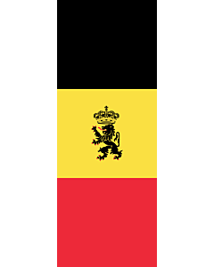 Flag: Belgium |  portrait flag | 6m² | 64sqft | 400x150cm | 13x5ft 