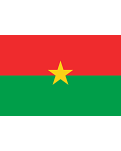 Flagge: XXS Burkina Faso  |  Querformat Fahne | 0.24m² | 40x60cm 