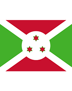 Flag: Burundi |  landscape flag | 0.7m² | 7.5sqft | 70x100cm | 2x3ft 