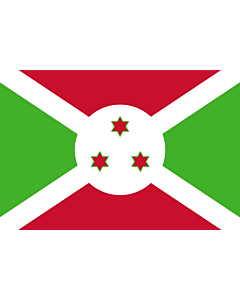 Flag: Burundi |  landscape flag | 0.24m² | 2.5sqft | 40x60cm | 1.3x2foot 