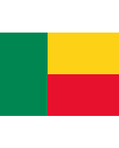 Bandiera: Benin |  bandiera paesaggio | 0.7m² | 70x100cm 