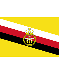 Flagge: XL War Flag of Brunei | War flag of Brunei | Tentera Laut Diraja Brunei  |  Querformat Fahne | 2.16m² | 120x180cm 